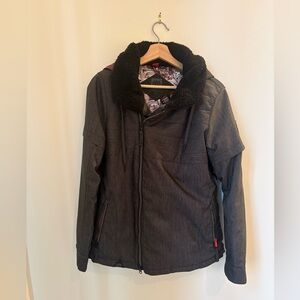 686 Women's Grey Black Ski Jacket